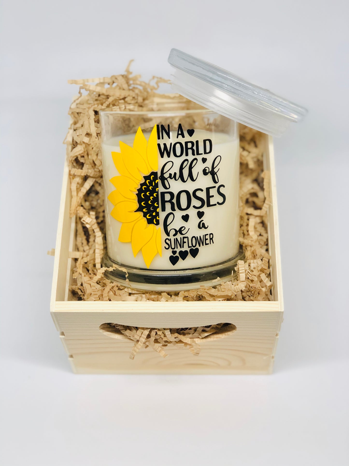 Sunflower candle